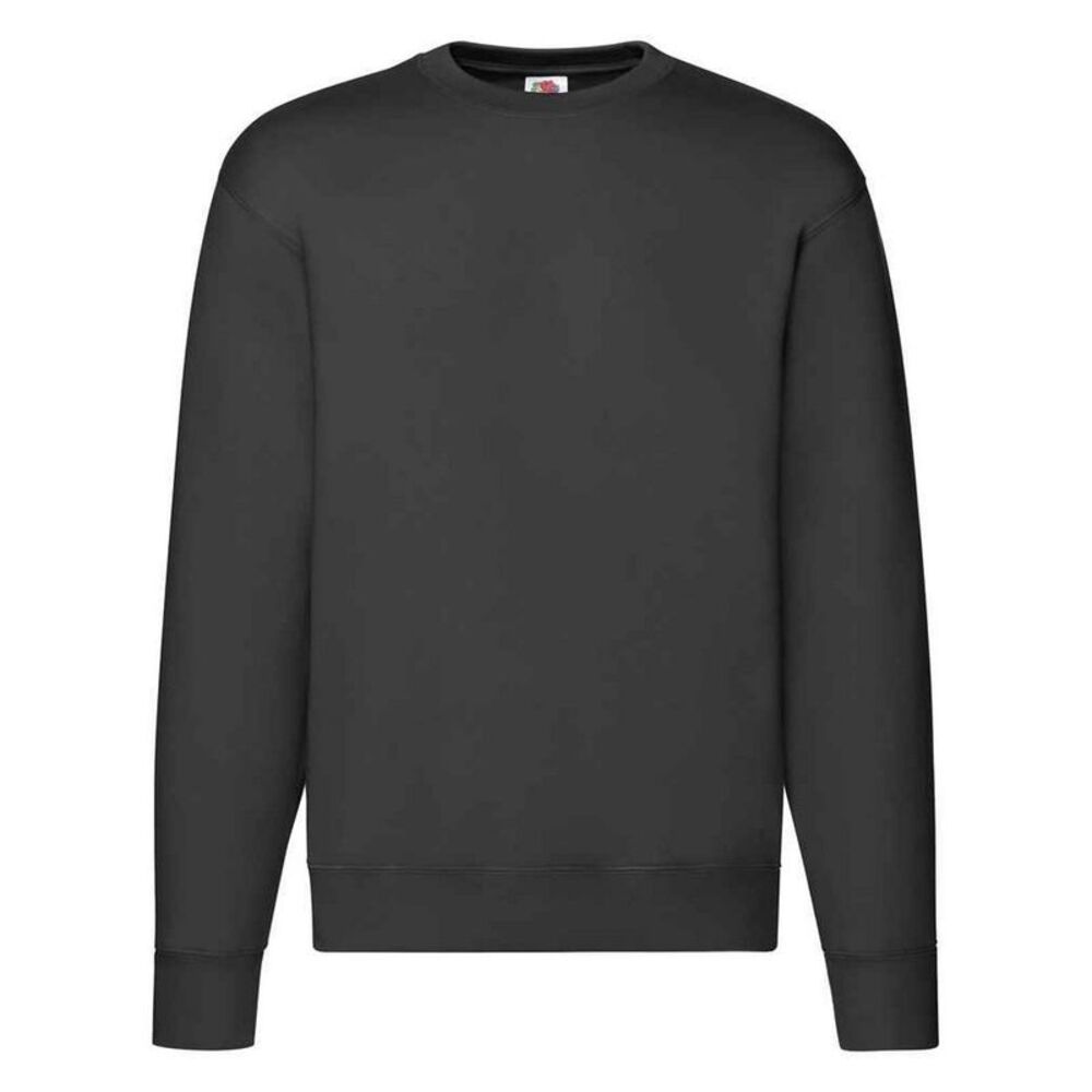 Fruit of the Loom Mens  Drop  Sweatshirt / Black
